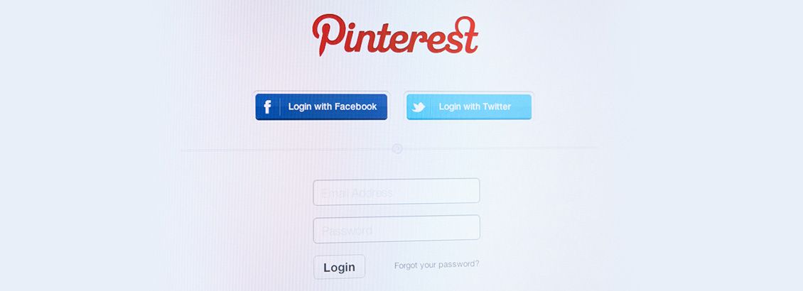 Pgina de Inicio de Sesin de Pinterest