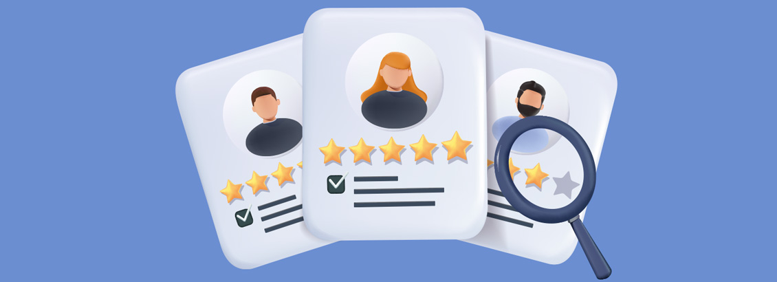 Ilustracin de Tres CV de Personas que Buscan Empleo en IG