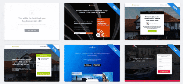 GIF de Plantillas de Instapage