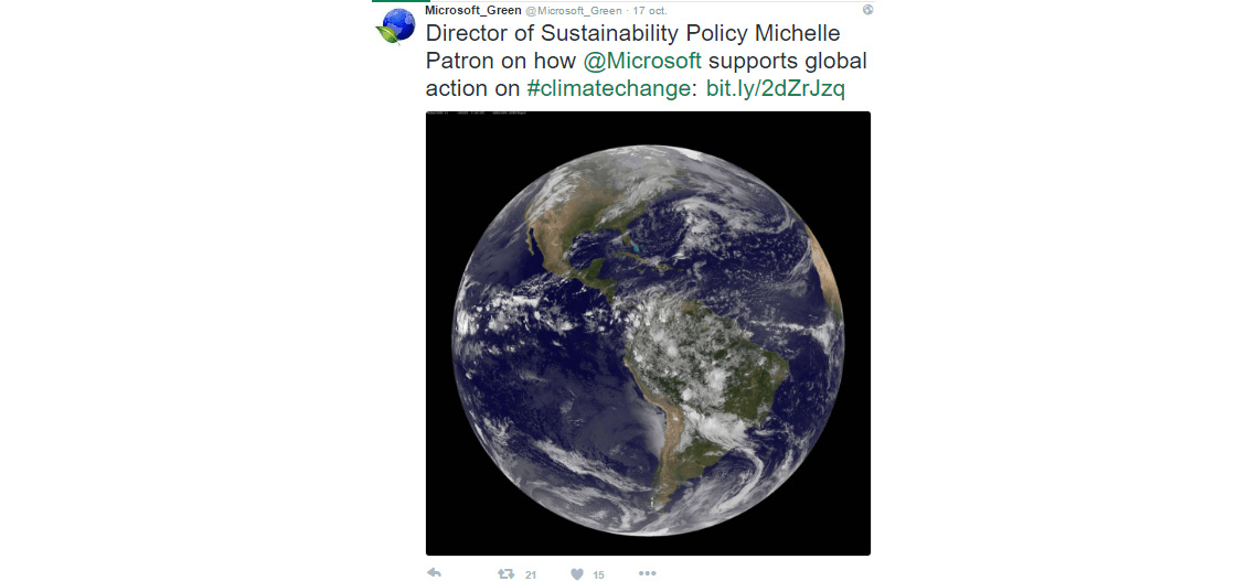 Captura Tweet de Microsoft