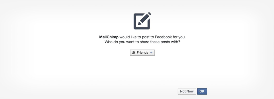 Página de Opciones de Privacidad de Mailchimp