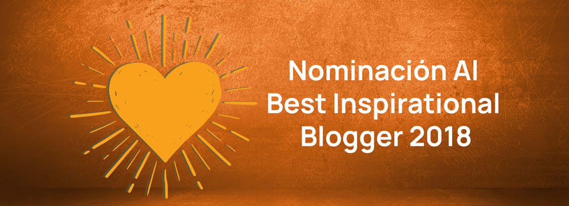 Imagen con Corazn Alusivo a la Nominacin Al Best Inspirational Blogger 2018