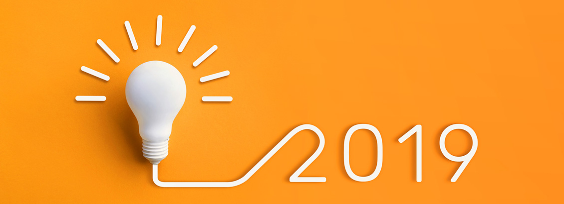 Bombilla Iluminando el 2019, Simbolizando lo Nuevo en Marketing Digital