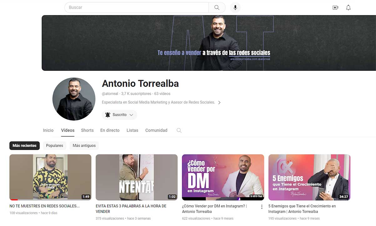 Aumentar seguidores en Youtube2