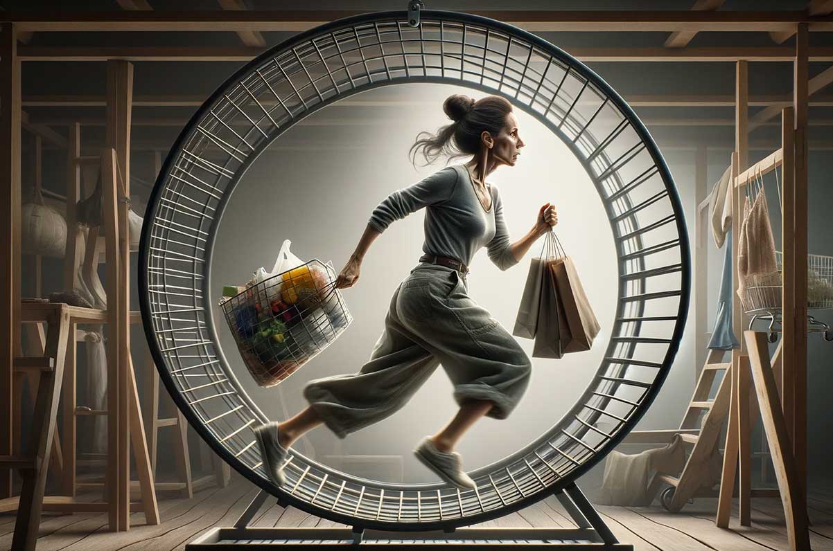 Escapar de la rueda de hamster 3