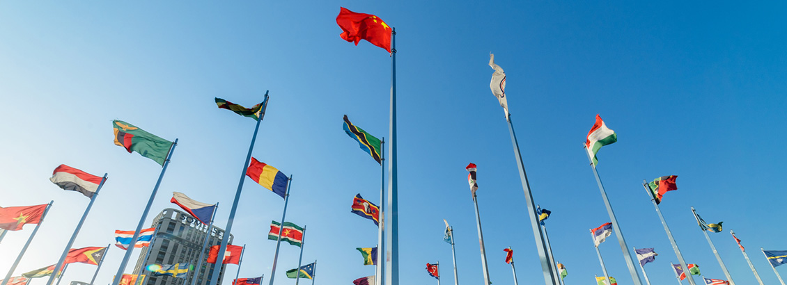 Banderas de los Países Partícipes en las Olipiadas Tokio 2021