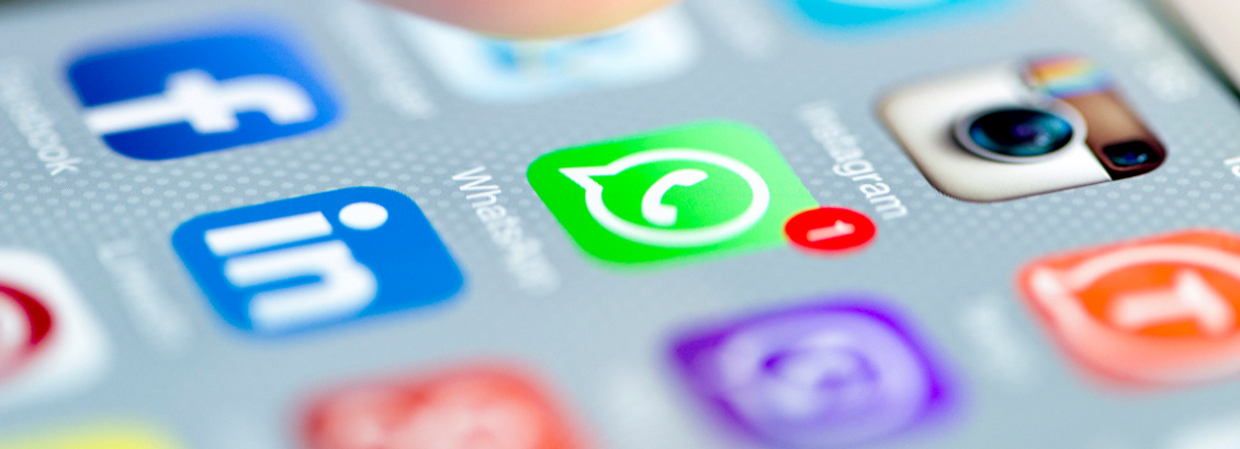 Primer Plano de Ícono de WhatsApp en Pantalla de Teléfono